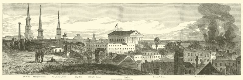 Richmond, de Gambles Hill, abril de 1865 de American School