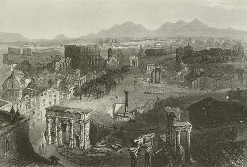 Ruínas da Roma antiga de American School
