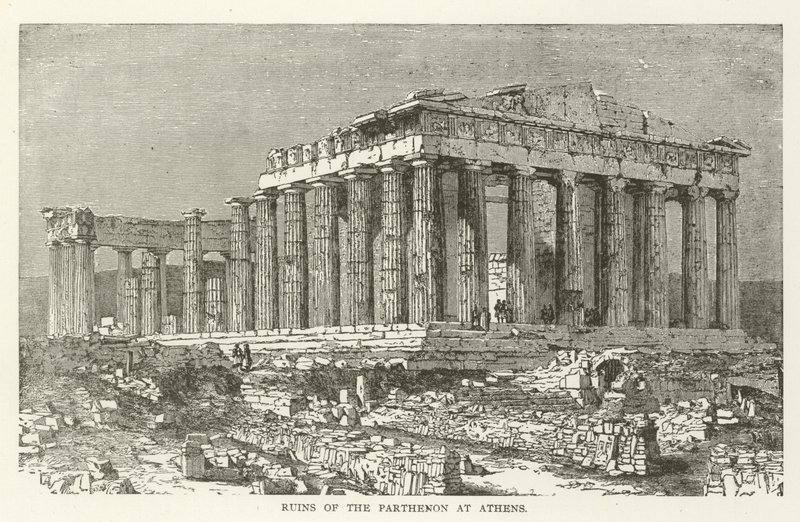 Ruínas do Parthenon em Atenas de American School