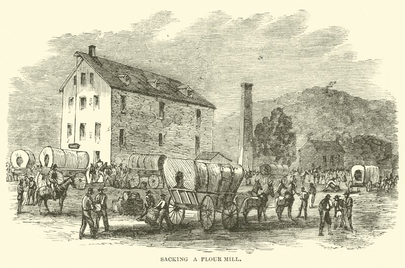 Saqueando um moinho de farinha, julho de 1864 de American School
