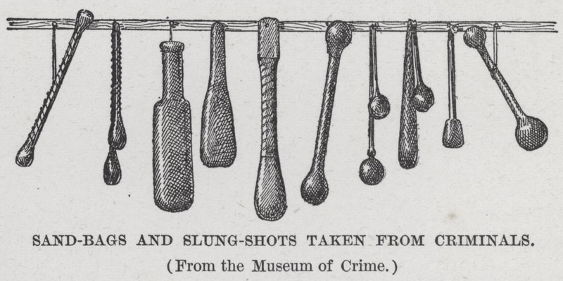 Sacos de Areia e Tiro de Fitas tiradas de Criminosos (litho) de American School
