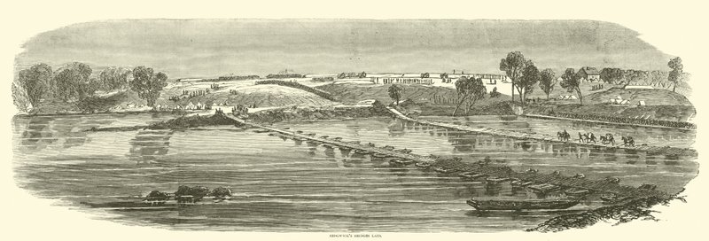 Pontes de Sedgwicks colocadas, maio de 1863 de American School