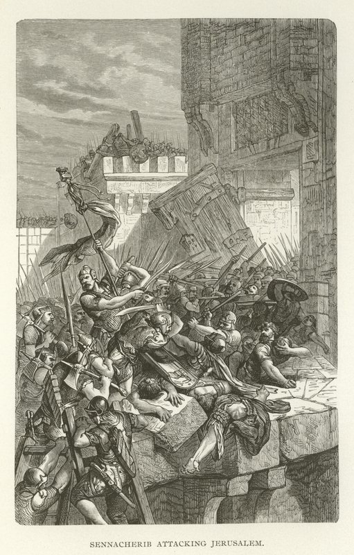 Senaqueribe atacando Jerusalém de American School