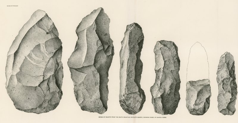Série de rejeições da Pedreira de Rhyolite da Montanha Sul de American School
