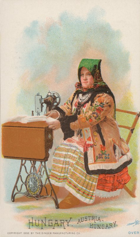 Máquina de costura, Hungria, Áustria-Hungria de American School