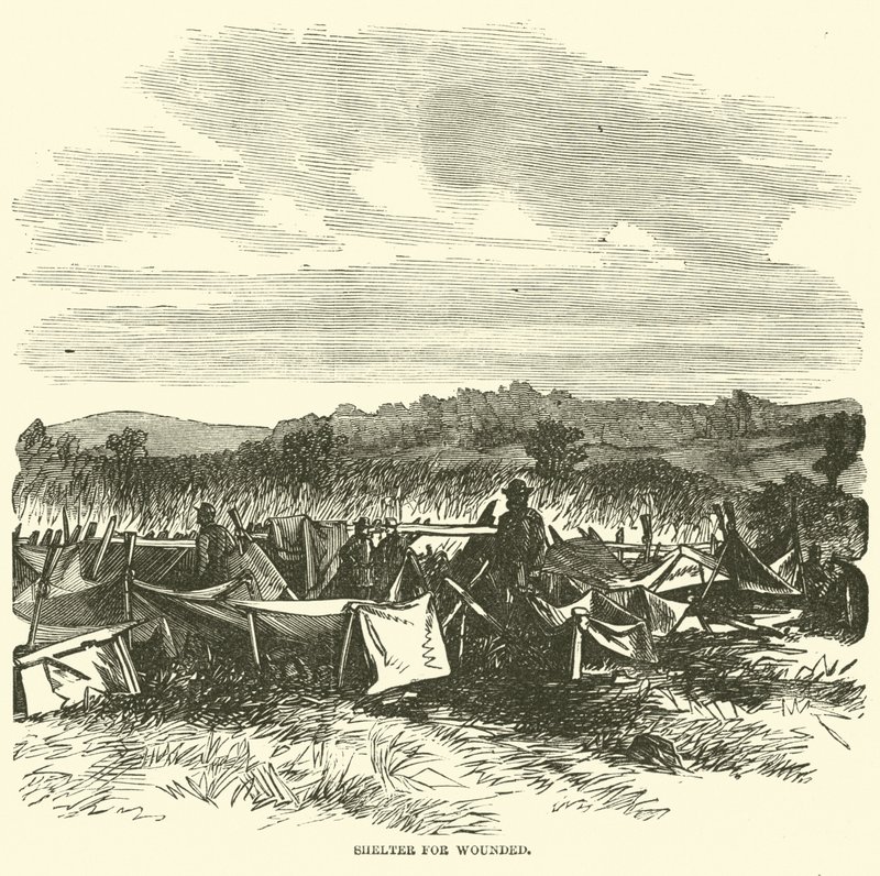 Abrigo para feridos, setembro de 1862 de American School