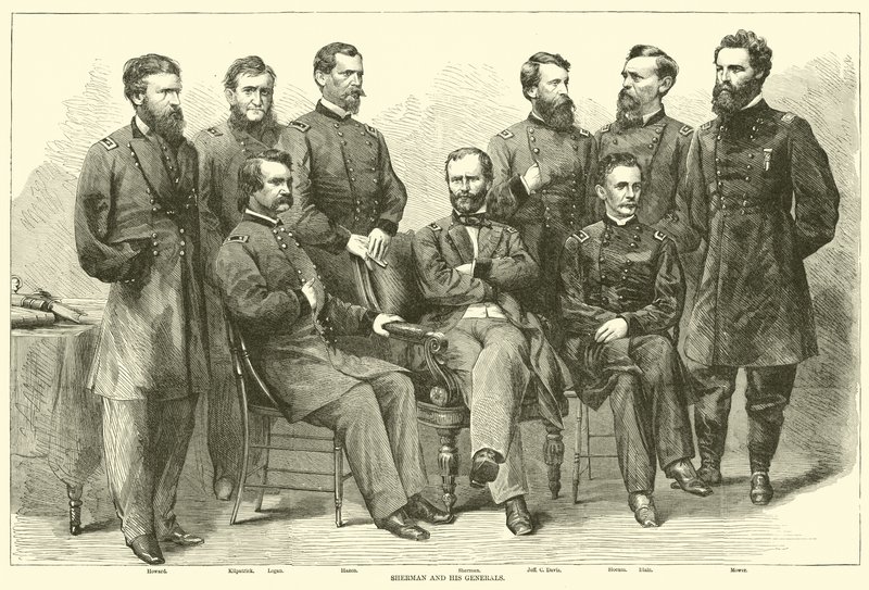 Sherman e seus generais, novembro de 1864 de American School