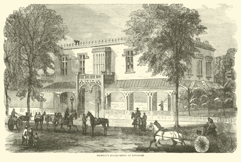 Sede da Shermans em Savannah, dezembro de 1864 de American School