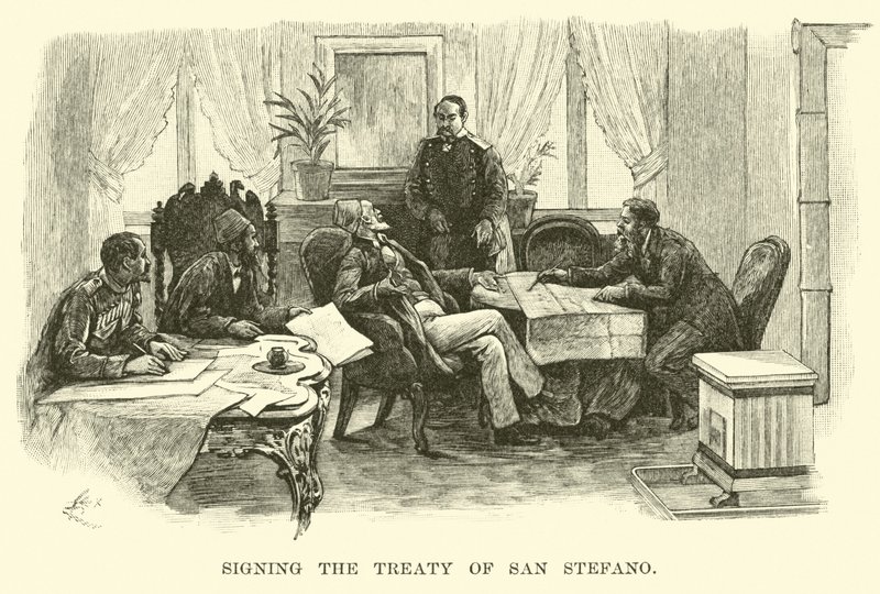 Assinatura do Tratado de San Stefano de American School