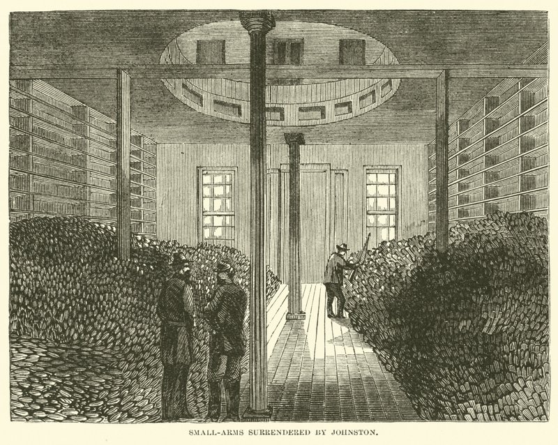 Armas de pequeno calibre cedidas por Johnston, abril de 1865 de American School