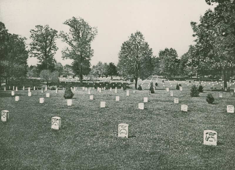 Túmulos de soldados, Arlington Heights (fotogravura) de American School