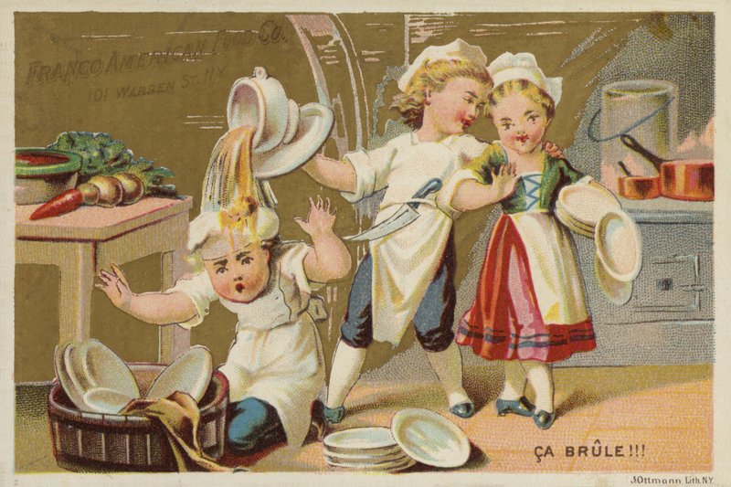 Derramando Sopa na Cozinha-Mão! de American School