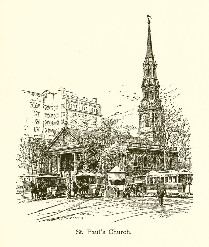 Igreja de St. Pauls, em Nova York de American School