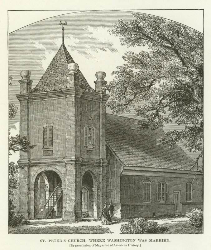 Igreja de São Pedro, onde Washington era casado de American School