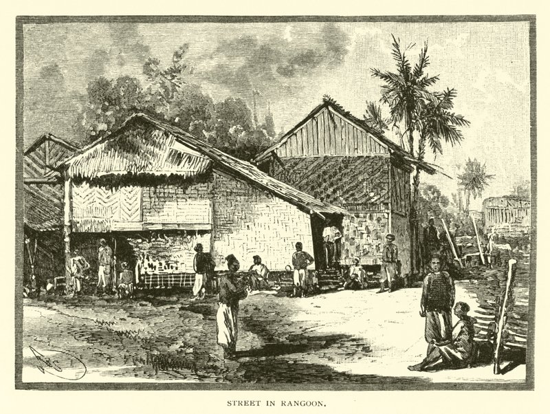 Rua em Rangoon de American School