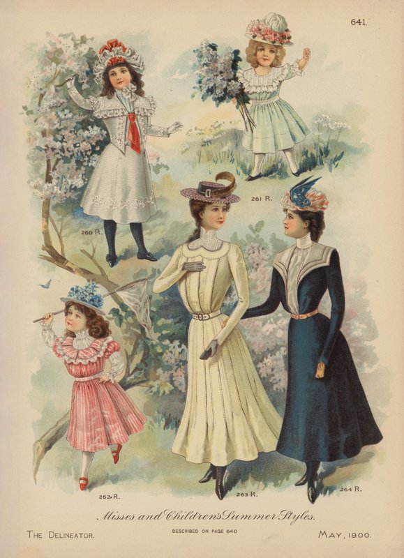 Moda de verão para mulheres e raparigas (cromolitho) de American School