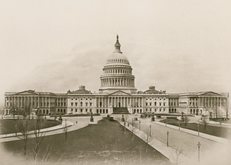 O Capitólio, Washington (fotogravura) de American School