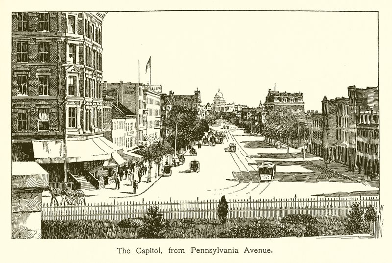 O Capitólio, da Avenida Pensilvânia de American School