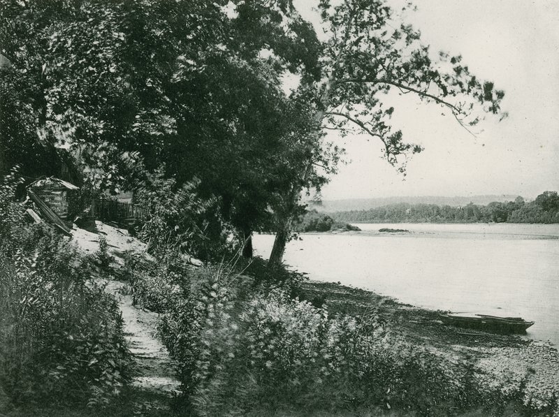O Rio Delaware em Trenton (fotogravura) de American School