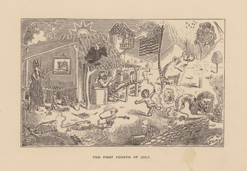 O primeiro 4 de julho (litografia) de American School