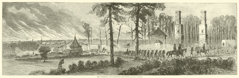 O Décimo Quarto e o Vigésimo Corpo saindo de Atlanta, novembro de 1864 de American School