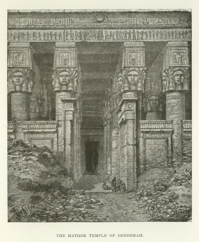 O templo de Hathor de Denderah de American School