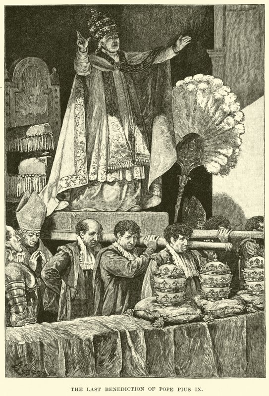 A última bênção do Papa Pio IX de American School