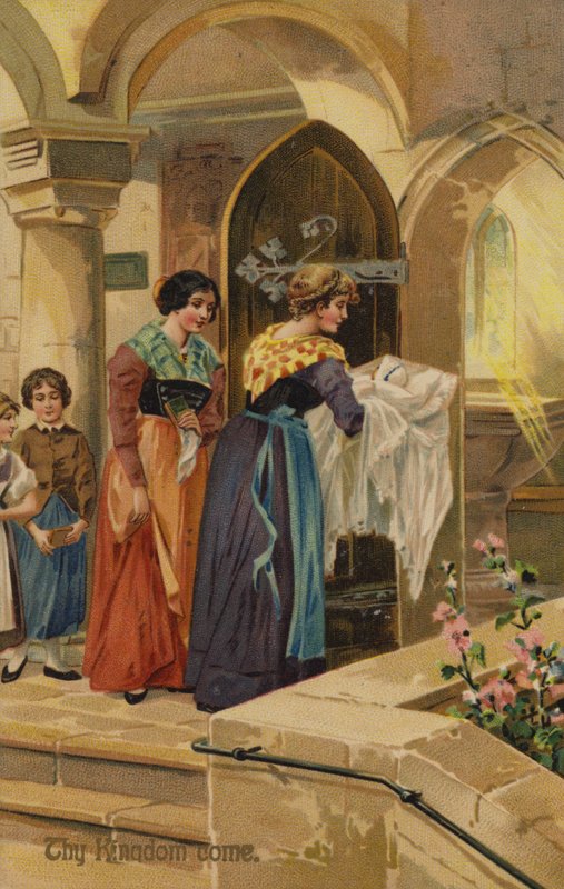 Oração do Senhor, Venha a nós o vosso Reino (cromolitho) de American School