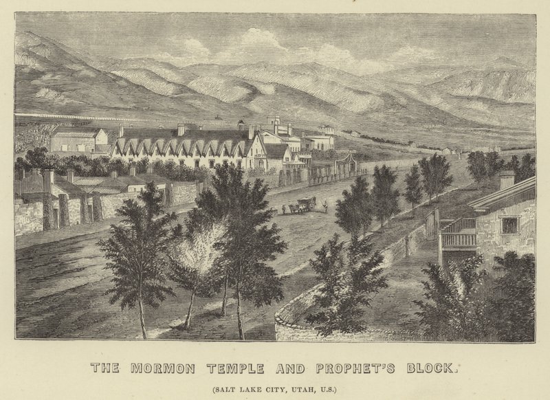 O Templo Mórmon e o Bloco dos Profetas de American School