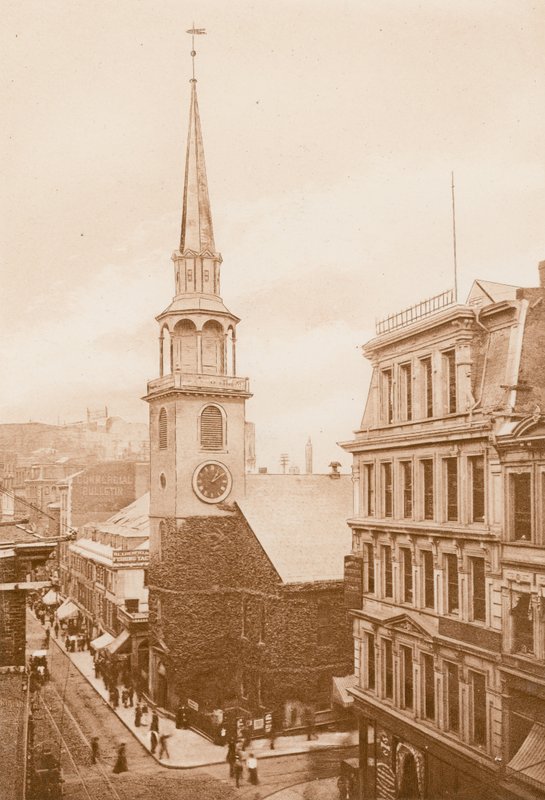 A Casa de Reunião do Velho Sul, Boston (fotogravura) de American School