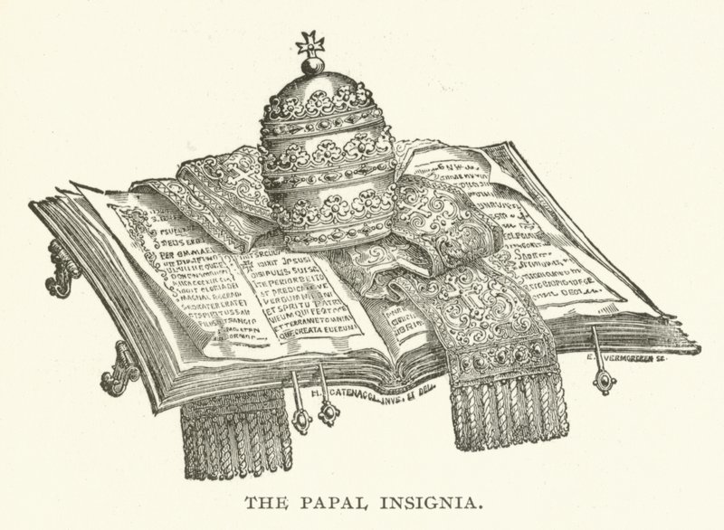 As insígnias papais de American School