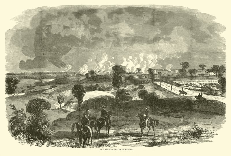 As abordagens para Vicksburg, maio de 1863 de American School