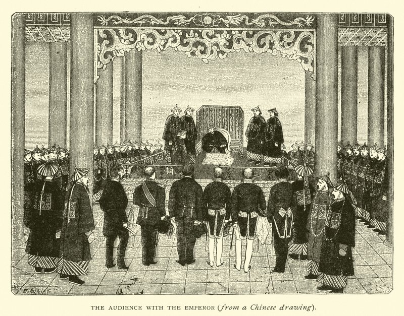 A audiência com o imperador de American School