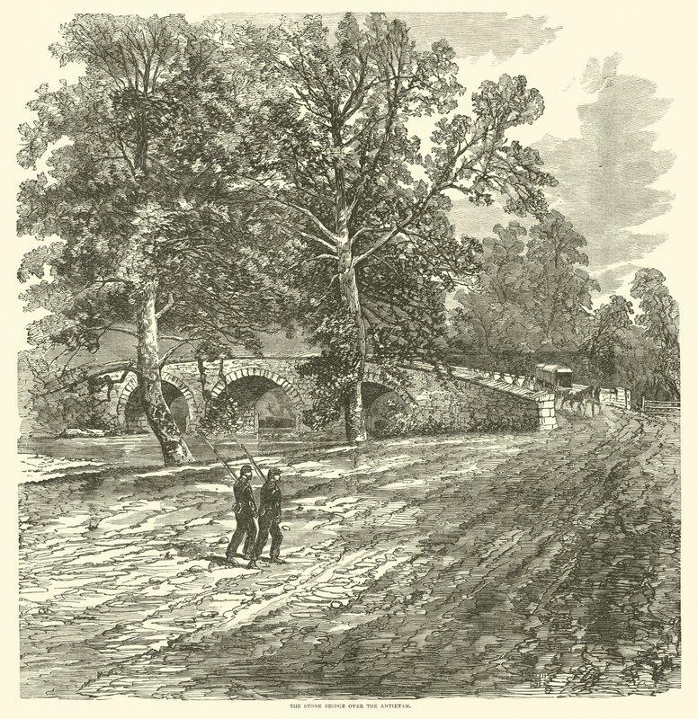 A ponte de pedra sobre o Antietam, em setembro de 1862 de American School