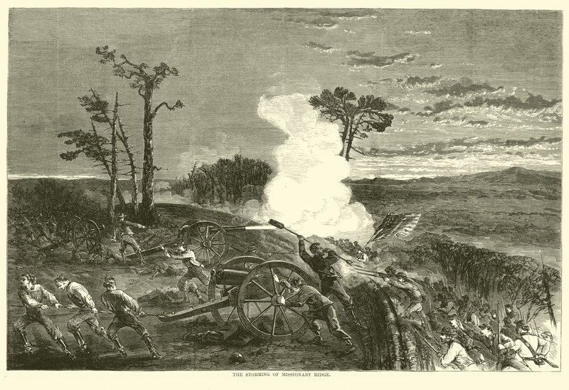 O assalto do cume missionário, novembro de 1863 de American School