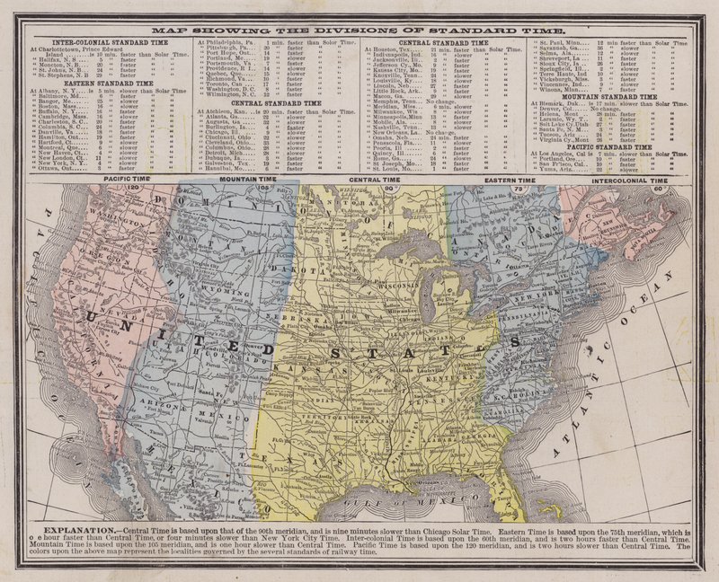 Fusos horários dos Estados Unidos da América (gravação a cores) de American School