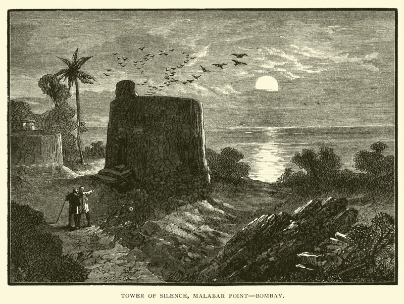 Torre do Silêncio, Malabar Point, Bombaim de American School