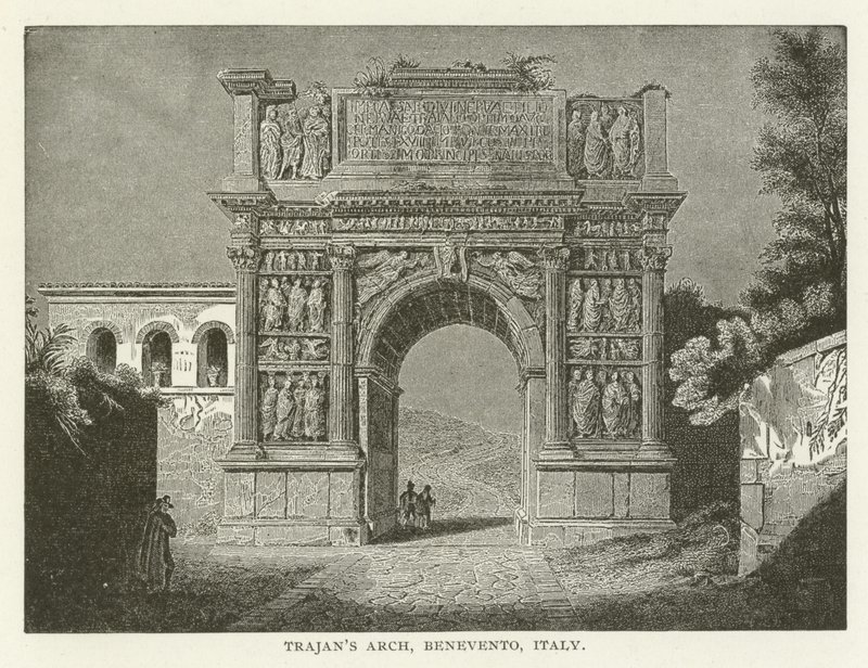 Trajans Arch, Benevento, Itália de American School