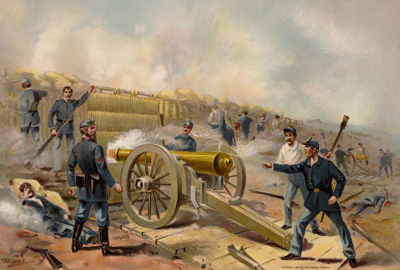 Exército dos EUA, armas de cerco e Barbette, Forte Haskell de American School