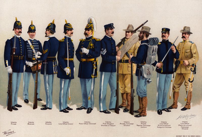 Exército americano, fardas de American School