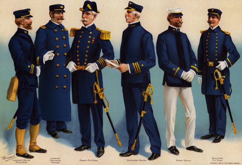Marinha dos EUA, fardas de American School
