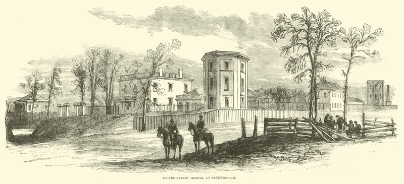 Arsenal dos Estados Unidos em Fayetteville, março de 1865 de American School