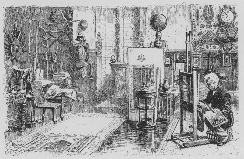 Vista do atelier Geromes (litho) de American School