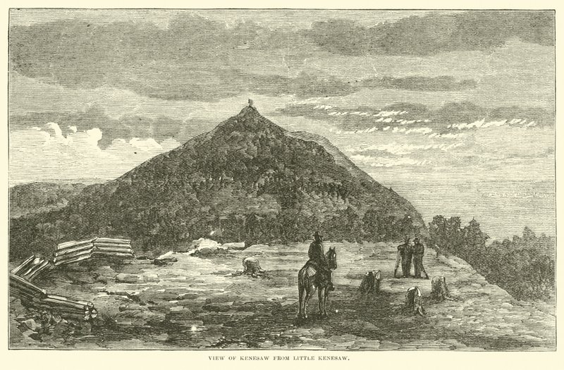Vista do Kenesaw de Little Kenesaw, junho de 1864 de American School