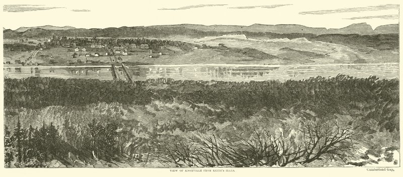 Vista de Knoxville de Keiths Hills, novembro de 1863 de American School