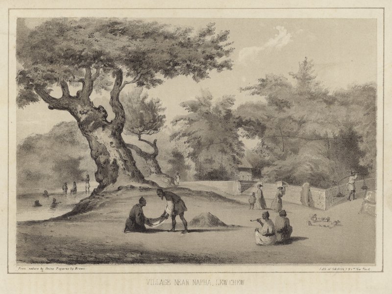 Aldeia perto de Napha, Lew Chew (Ilhas Ryukyu) de American School