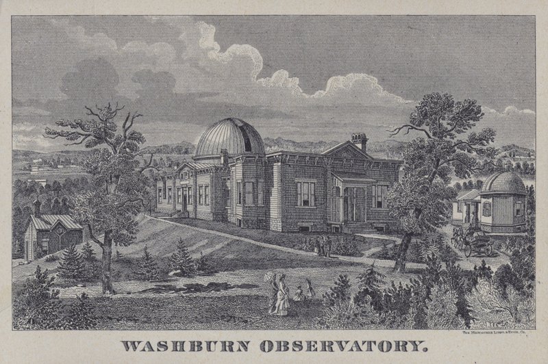 Washburn Observatory, Madison, Wisconsin, EUA (litho) de American School