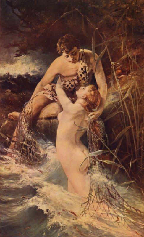 Ninfa de água (lito colorido) de American School