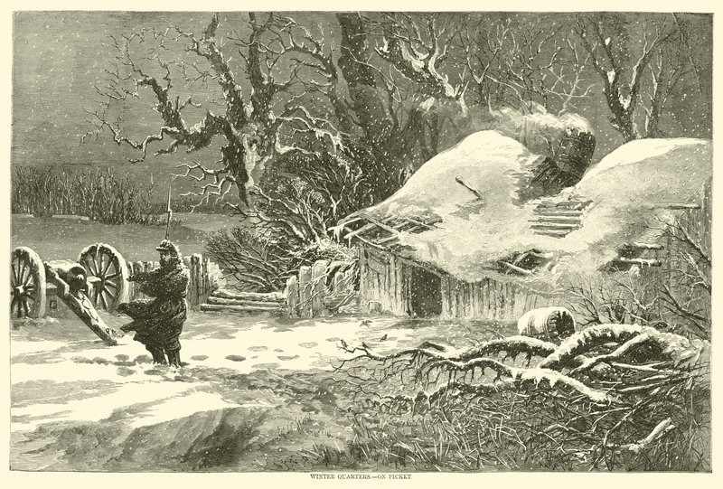 Winter Quarters, em piquete, fevereiro de 1864 de American School
