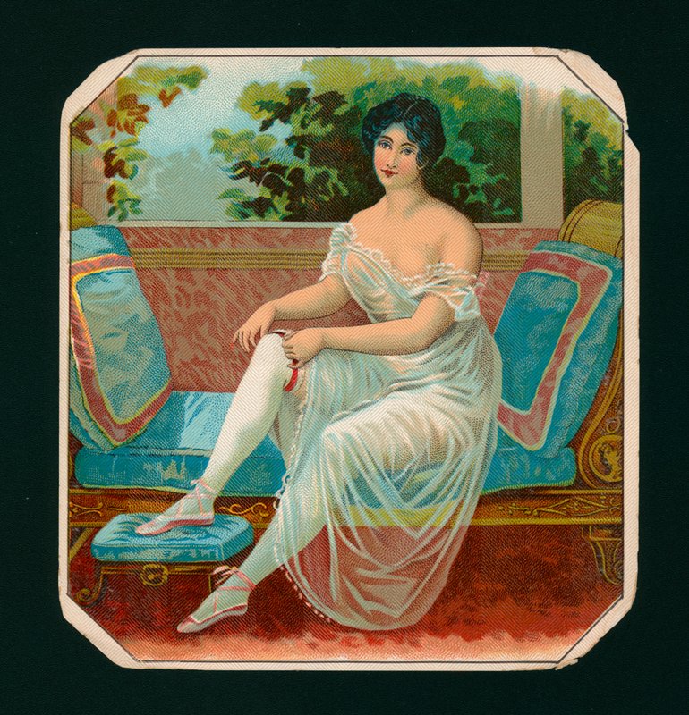 Vestido de mulher (cromolitografia) de American School
